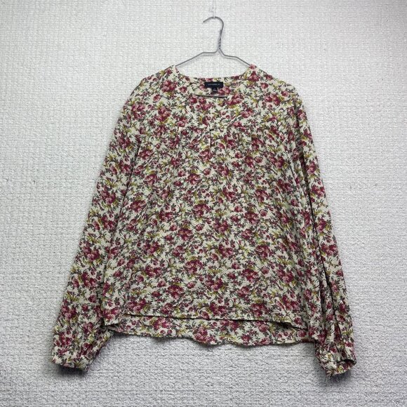 Tamara H. Long sleeve Blouse Wom L Floral Peasanty AOP Cottagecore Boho - Picture 1 of 13